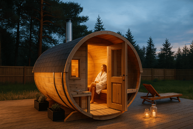Qu'est-ce qu'un sauna tonneau