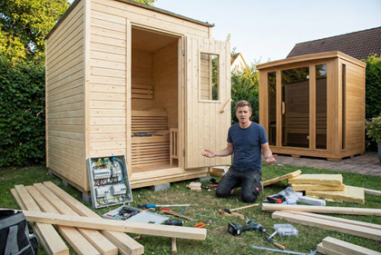 Construire un sauna extérieur soi-même : à éviter ?